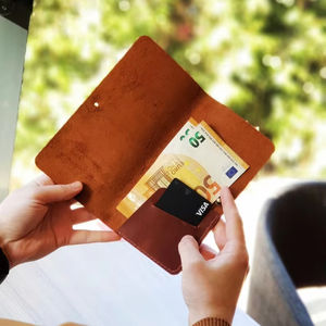 Porta Facturas de Cuero Genuino Hecho a Mano de Lujo, Resistente al Agua, para Bistro Bar LBH-0206, Venta al Por Mayor - Product Image 1