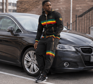 Custom Pride Rainbow Printed Breathable Tracksuit Set Plus Size Heavyweight Fleece Hooded Full Zip <b>Hoodie</b> Jogger Pants Logo - Product Image 6