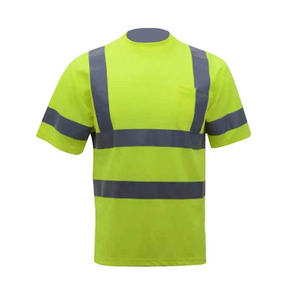 Camiseta de Seguridad de Alta Visibilidad para Hombre, Calidad Premium, Franjas Reflectantes Amarillas, Manga Corta, Ropa de Trabajo 2026 Harry Johnson LED - Product Image 4