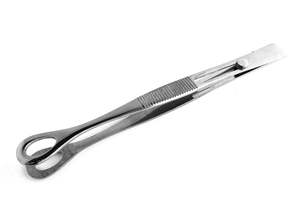 Oval Sponge Tweezers Slotted Stainless Steel Manual Body <b>Piercing</b> Surgical <b>Kit</b> Forceps CE Certified 1 Year Warranty By Dentavex - Product Image 5