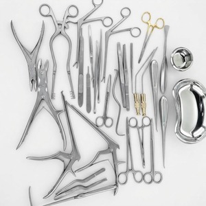 Ensemble d'instruments de chirurgie neuro-spineuse en acier inoxydable allemand, orthopédiques, réutilisables, autoclavables, certifiés CE, modèle Pacho Industries - Product Image 1