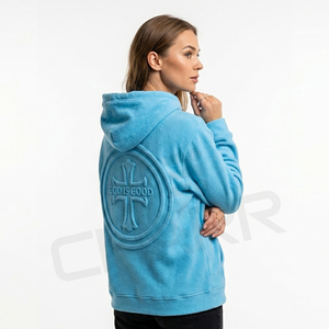 Sudadera con Capucha Personalizada de Estilo Urbano para Hombre, Sudadera con Capucha Unisex con Estampado en Relieve, Sudadera con Cremallera Trasera, Sudadera Premium Personalizada para Hombre/Mujer - Product Image 4