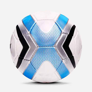 Ballon de football CORE FIELD bleu et blanc, écologique, léger, résistant à l'usure, motif hexagonal classique, entraînement intérieur/extérieur - Product Image 2