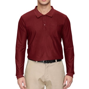 Polo classique à manches longues pour homme, idéal pour un usage quotidien, anti-boulochage, séchage rapide, collection 2026 - Product Image 4