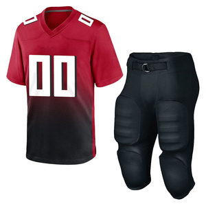 Uniforme de football américain personnalisable à votre propre design, manches courtes, imprimé, haute qualité, respirant, service OEM, pour hommes - Product Image 1