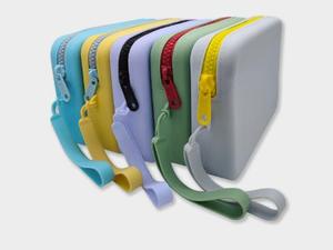 Bolsa de Maquillaje de Silicona Personalizable, Bolsa de Almacenamiento de Silicona Rectangular Portátil para Viaje, Bolsa de Aseo Impermeable, Bolsa de Almacenamiento Pequeña - Product Image 5