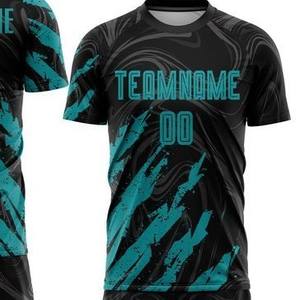 Conjunto de Uniforme de Fútbol de Manga Corta, 100% Algodón, Secado Rápido, Personalizable, Alta Calidad, Unisex, Adulto, Todas las Temporadas - Product Image 2