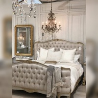 Cama de plataforma de madera maciza tallada a mano, de alta calidad, estilo rústico, tamaño King, con almacenamiento.