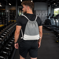 Sac à dos en coton personnalisé avec cordon de serrage |   Sac de sport réutilisable en toile 140 GSM |   Sac à cordon écologique promotionnel