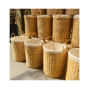 Cesto de Ropa de Ratán 2026, el Más Vendido, para Estilos de Vida Sostenibles, 100% Hecho a Mano, Limpio, Seguro, Certificado, Decoración Ecológica para el Hogar - Product Image 6