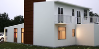 Maisons modulaires de luxe en acier léger préfabriquées avec panneaux sandwich, conçues en 3D, pour villas extérieures modernes, hôtels résidentiels, en vente