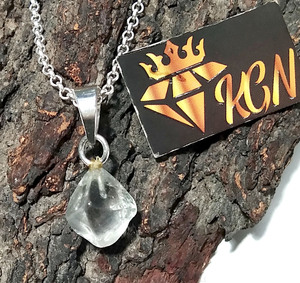 Natural Raw Crystal Quartz <b>Pendant</b> 925 Sterling Silver Handmade Women's Necklace Wholesale Jewelry KGN SILVER JEWELLERY HOUSE - Product Image 5
