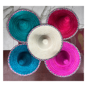 Chapeau Fedora en herbe naturelle écologique à large bord, imprimé par sublimation, vierge, personnalisable, unisexe, adulte – Meilleures ventes - Product Image 1