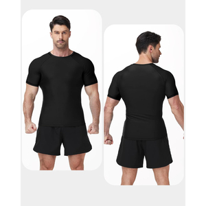 Professional <b>Custom</b> MMA Rash Guard Set Vendor Quick Dry <b>Compression</b> <b>Shirt</b> Shorts Private Label - Product Image 6