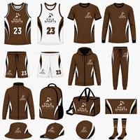Ensemble d'uniformes de basketball personnalisés Kale Sport respirants : maillot sublimé, short, sweat à capuche, veste, sac à dos, casquette, chaussettes, ballon – Unisexe Adulte