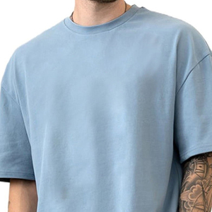 เสื้อยืดผู้ชายขนาดใหญ่พิเศษ 400 GSM คอเต่า สกรีนโลโก้ได้ คุณภาพสูง ผ้าฝ้าย 100% เนื้อหนา - Product Image 5