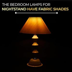 White <b>Table</b> <b>Lamp</b> Bedside Reading Light Fabric Shade Decorative Desk <b>Lamp</b> for Home Bedroom <b>Study</b> - Product Image 2