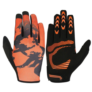 ถุงมือปั่นจักรยานเสือภูเขาแบบเต็มนิ้ว หนังตาข่ายระบายอากาศ ฝ่ามือกันลื่น กันน้ำ กันลม สำหรับฤดูร้อน แบบผูกเชือก - Product Image 4