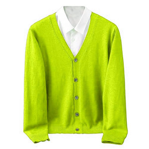 <b>Men's</b> Breathable Solid <b>Cardigan</b> Autumn Outerwear Couples Knit Loose Casual Top Standard Thickness Sweater V Neck <b>Long</b> Sleeve - Product Image 6
