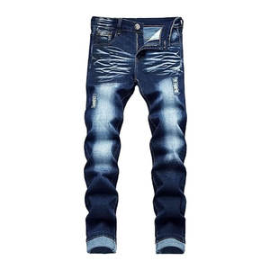 Pantalon homme déchiré de qualité supérieure, best-seller, couleur unie, confortable, en vente en ligne - Product Image 1
