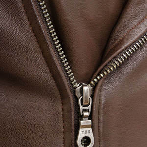 Chaqueta de cuero para hombre al por mayor para la colección de invierno, diseñada a medida con un aspecto elegante, chaqueta de invierno - Product Image 4