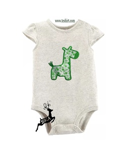 Combinaison pour nouveau-né certifiée GOTS en coton biologique avec imprimé de dessins d'animaux avec bambou et tissu tricoté Vente en ligne - Product Image 6