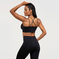Sujetador Deportivo Sexy de Verano para Mujer, Sin Varillas, Transpirable, con Decoración de Encaje, Tirantes Ajustables, Forma de Copa Triangular, Almohadillas Extraíbles, Personalizado
