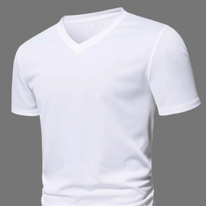 เสื้อยืดผู้ชายทรงหลวม ผ้าคอตตอน 100% คุณภาพสูง ไม่เป็นขุย แขนสั้น เหมาะสำหรับสั่งซื้อจำนวนมาก - Product Image 3