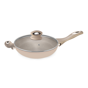 Deluxe Non Stick Cookware Set Featuring Marble Coated Pots And <b>Pans</b> Tempered Glass <b>Lids</b> Ergonomic Soft Grip Handles - Product Image 3
