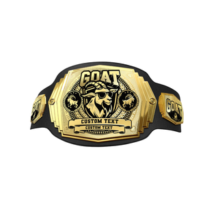 GOAT Championship Belt Premium Quality Sports Belt with Custom Text Perfect for Awards and Tournaments - Product Image 1