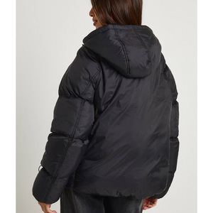 Chaqueta de Invierno Acolchada con Capucha Desmontable, Chaqueta Personalizada Estilo Burbuja, Traje de Motociclista Americano de Alta Gama, Abrigo Acolchado de Algodón para Mujer - Product Image 6