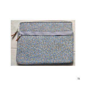 กระเป๋าใส่แล็ปท็อปแบบพกพา พรีเมียม ยูนิเซ็กซ์ เป็นมิตรกับสิ่งแวดล้อม ผลิตจากผ้าฝ้ายเย็บติดกัน งานฝีมือพิมพ์ลายบล็อก น้ำหนักเบา ทนทาน ใช้งานได้ยาวนาน - Product Image 1