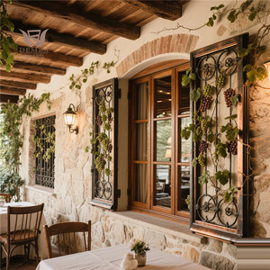 Demea nhà máy cửa sổ để Bán kích thước tùy chỉnh phong cách Mỹ cửa sổ nhà kính đôi kính nhôm khung gỗ cửa sổ - Product Image 3