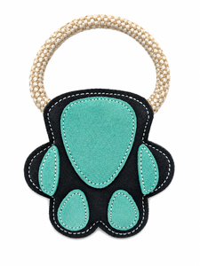 <b>Cute</b> Exquisite Suede Leather <b>Bear</b> Paw Toy with Hanging Rope Charm Animal Paw Shape for Equine Toys Affordable Price - Product Image 1