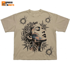 Camisetas Cortas de Moda Urbana para Hombre, Corte Regular, Logotipo Personalizado, 100% Algodón, Tejido de Punto, Impresión Serigráfica, Ecológicas - Product Image 5