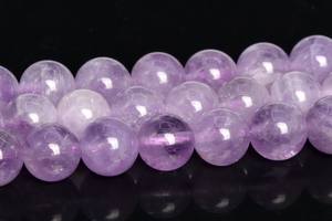 ลูกปัดอเมทิสต์แท้จากบราซิล พลอยธรรมชาติ ร้อยครึ่งเส้น ทรงกลม ขนาด 7 นิ้ว ขายส่งจำนวนมาก สำหรับทำเครื่องประดับ - Product Image 3