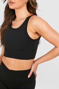 Sujetador Deportivo Personalizado OEM ODM con Patrón Sólido, Spandex/Poliéster, Transpirable, Suave, Elástico, para Gimnasio, Entrenamiento, Yoga - Product Image 3