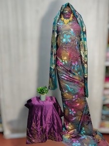 Tela de terciopelo de lujo Mystic Aurora Maqbal Dirac, material ecológico para vestidos de novia, diseño floral somalí para vestidos de mujer - Product Image 1