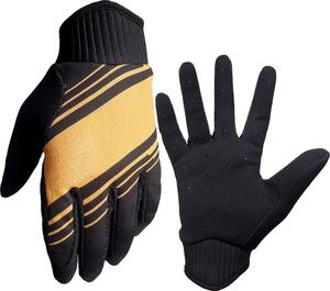 Gants en cuir à doigts complets Sports de plein air Respirant Écran tactile Compatible Motocross VTT Cyclisme Gants de course - Product Image 1