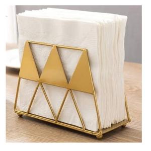 Organisateur de serviettes pour restaurant et hôtel, porte-serviettes de table, porte-mouchoirs en papier finition dorée - Product Image 1