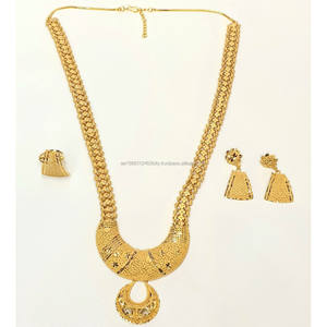 Colección de lujo Dubai 24KT chapado en oro 4GRM joyería de mujer superventas nuevo Anillo de Pendiente de oro de moda para aniversario de boda - Product Image 3