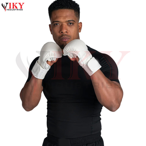 Nouvel équipement d'arts martiaux mixtes (MMA) tendance, directement de l'usine, avec logo personnalisé, couleur unie blanche, pour grappling, sparring, gants de MMA - Product Image 3