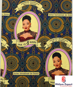 Tela africana personalizada con estampado de cera, textil Ankara, Día Internacional de la Mujer 8 de marzo, fabricante OEM ODM, proveedor mayorista - Product Image 6