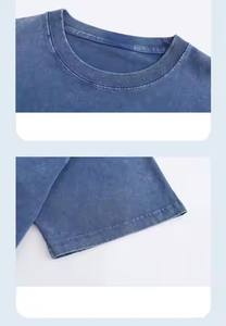 Camiseta de Manga Larga para Mujer, Estilo Americano, Personalizada, de Alta Calidad, 100% Algodón Ecológico, Lavado Retro Vintage, Ajustada, con Apliques - Product Image 5