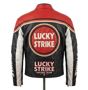 Veste de course en cuir de vachette professionnelle pour homme, sur mesure, pour la conduite sur circuit, avec protection dorsale niveau 2 CE - Product Image 2