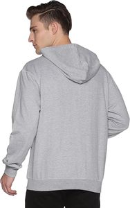 Sweat-shirt à capuche zippé décontracté pour homme en molleton de coton, veste à manches longues, confortable pour l'hiver, style urbain - Product Image 4