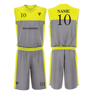 Diseño de logotipo de equipo personalizado, camiseta de baloncesto cosida, ropa de baloncesto sublimada, uniforme de baloncesto para hombre con MOQ BAJO - Product Image 1
