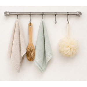 Custom Stainless Steel Kitchen Utensil <b>Rail</b> with Sliding S <b>Hooks</b> Wall Mounted Pot and Pan Hanging Rack for Kitchen Organization - Product Image 6