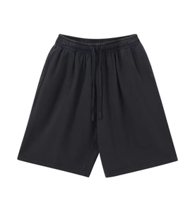 Pantalones Cortos Bermuda de Algodón de Color Sólido para Hombre, Cintura Media, Elásticos, Transpirables, Casuales, con Bolsillos - Product Image 6