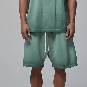 Shorts décontractés en toile pour hommes, séchage rapide, respirants, vente en gros, motif uni personnalisé, fitness, entraînement, sport, course à pied - Product Image 6
